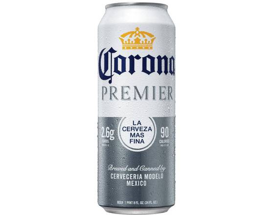 Order Corona Premier, 24oz can (4% ABV) food online from Moby Liquor store, Los Angeles on bringmethat.com