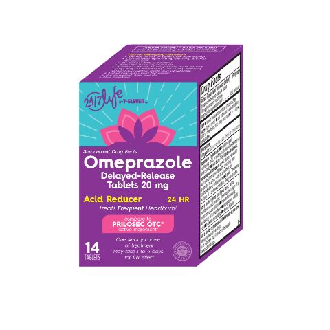Order 24/7 Life Omeprazole 20mg 14 Tablets food online from 7-Eleven store, Stockton on bringmethat.com