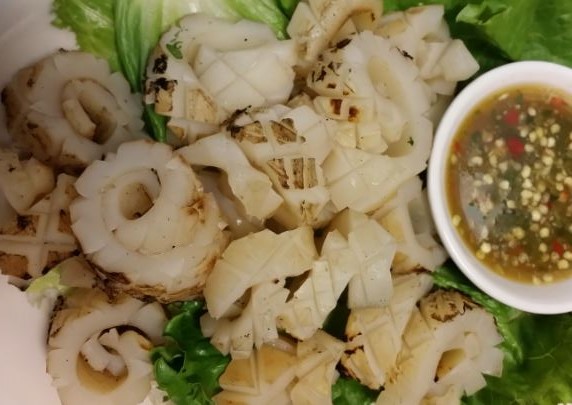 Order Grilled Squid food online from Thai Lily Cafe store, Houston on bringmethat.com