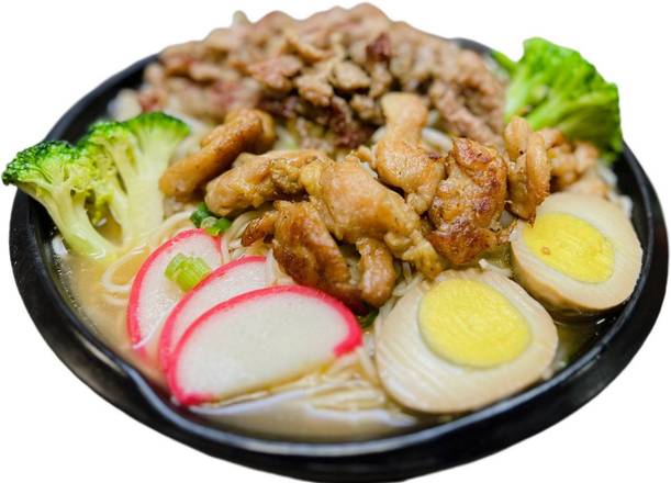 Order Chicken & Beef  Ramen food online from Oishi Teriyaki & Sushi store, Paramount on bringmethat.com