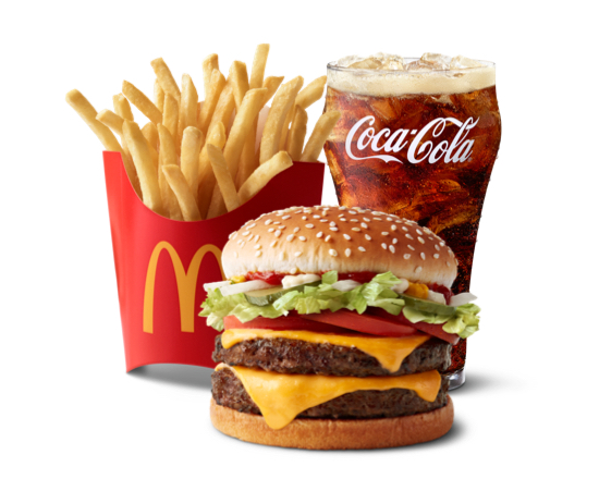 Order Double Quarter Cheese Deluxe Meal food online from Mcdonald store, De Pere on bringmethat.com