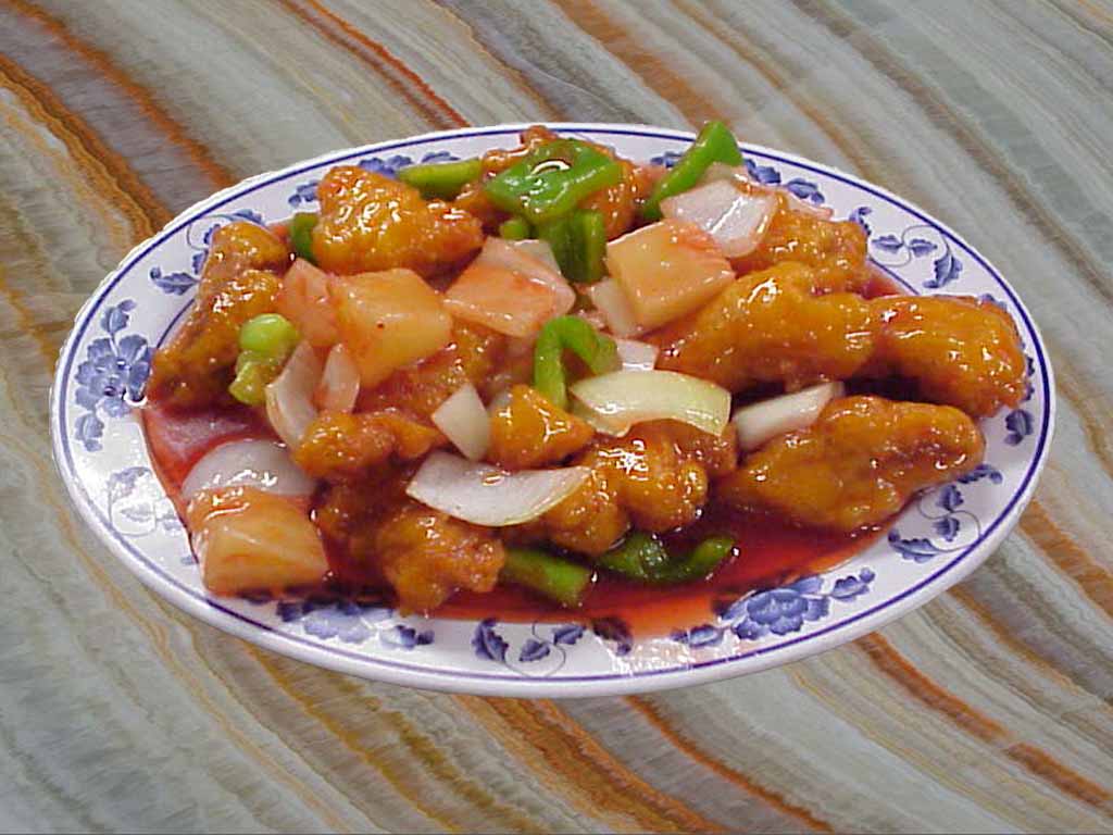 Order 604. Sweet and Sour Chicken food online from San Sun store, San Francisco on bringmethat.com