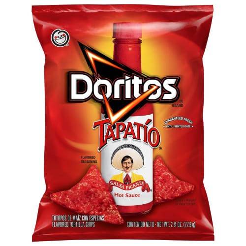 Order Doritos · Tapatio Hot Sauce Tortilla Chips (2.8 oz) food online from Mesa Liquor store, Mesa on bringmethat.com