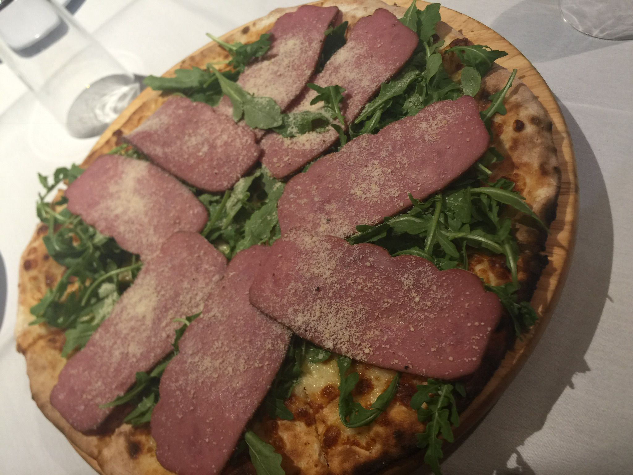 Order 47 Bresaola Pizza food online from Andiamo Pizzaria store, Chicago on bringmethat.com