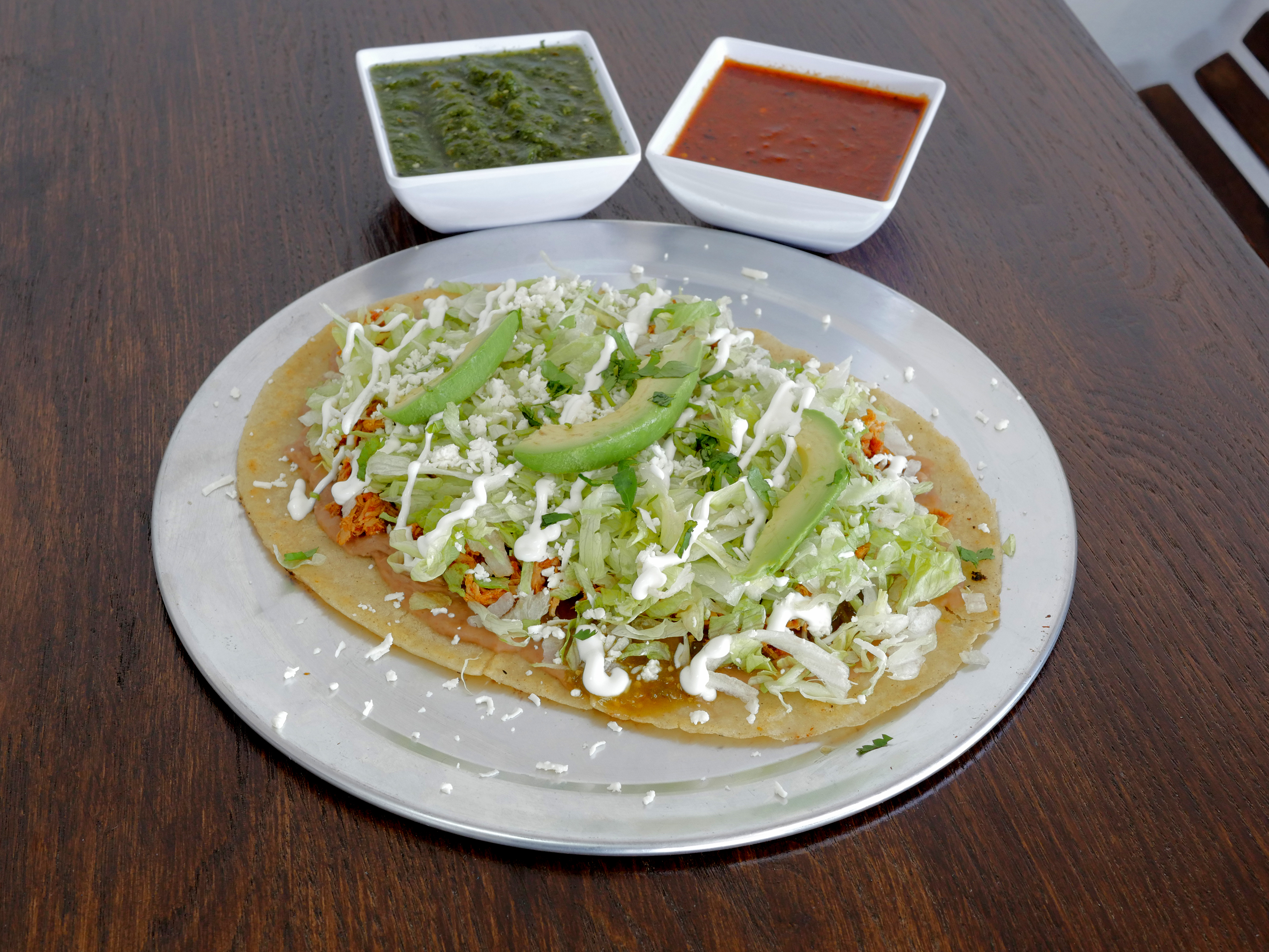 Order Huarache food online from Just Tacos and More store, Phoenix on bringmethat.com