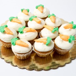 Order Mini Carrot Cupcakes - One Dozen food online from Tiffany's Bakery store, Philadelphia on bringmethat.com