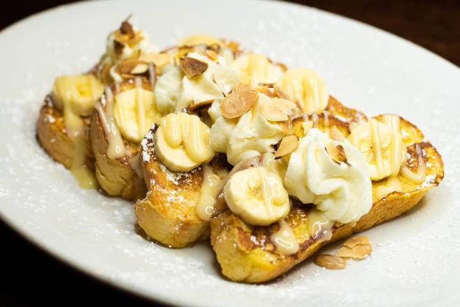 Order Banana Cream French Toast food online from Village Inn store, Fremont on bringmethat.com