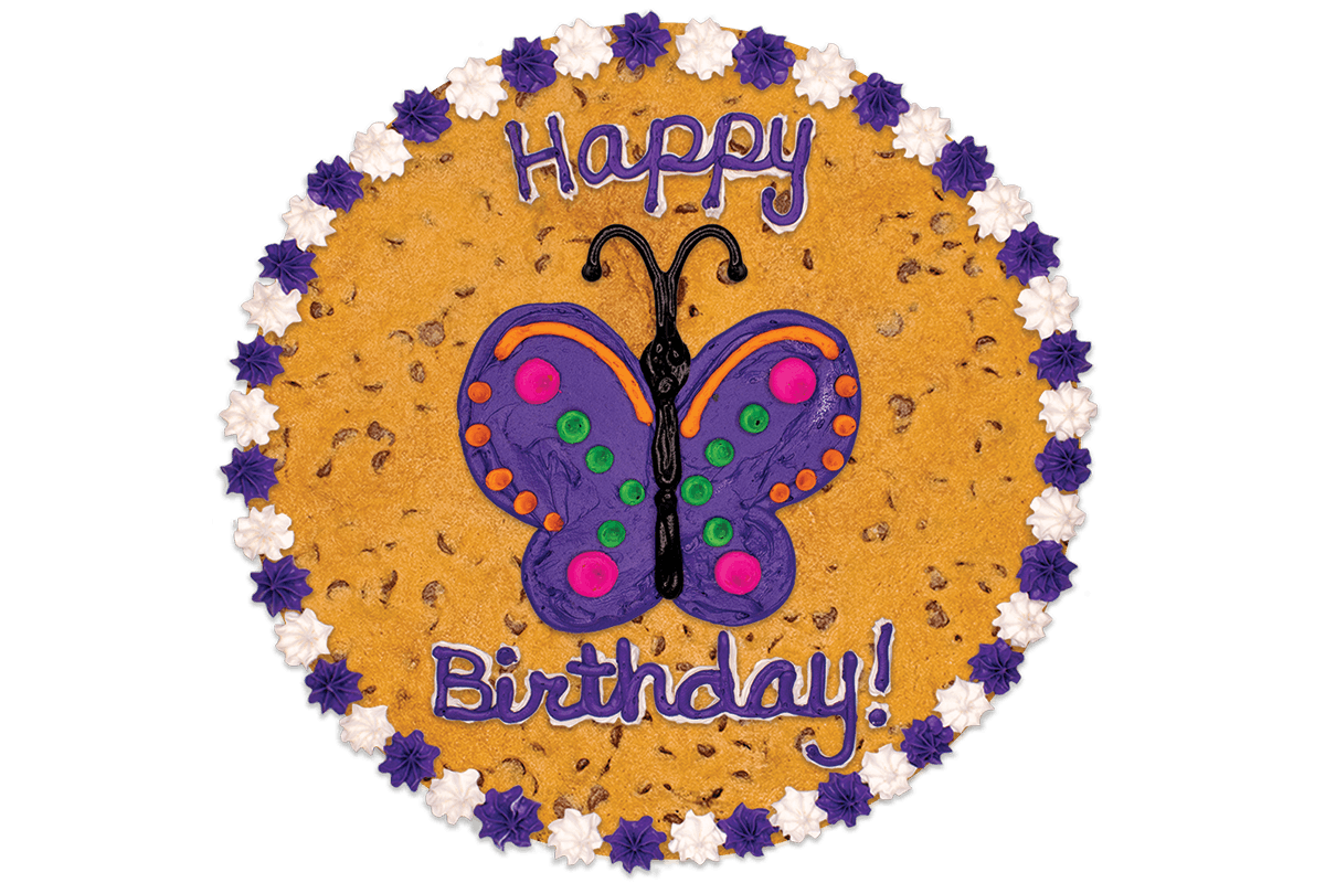 Order #422: Birthday Butterfly food online from Nestle Toll House store, Toledo on bringmethat.com