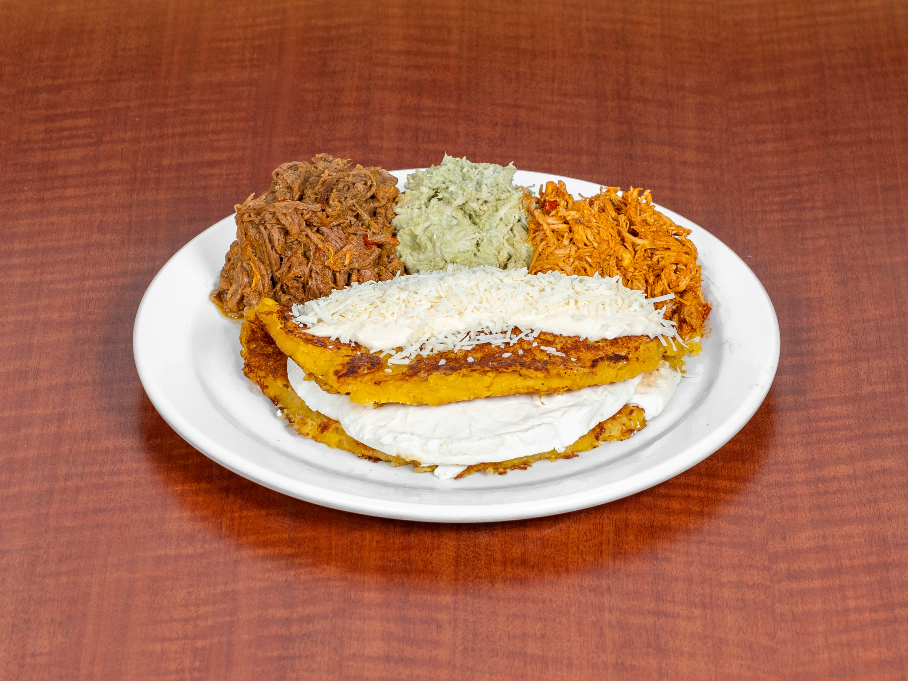 Order Cachapa Trio food online from Hola Cafe store, Carrollton on bringmethat.com