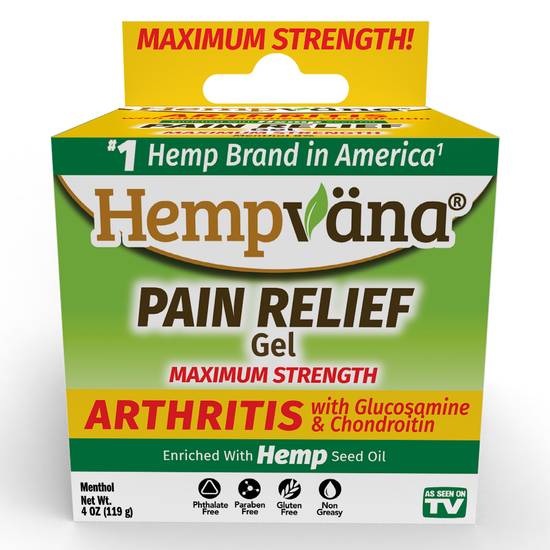 Order As Seen on TV Hempvana Arthritis Pain Relief Gel (4 oz) food online from Rite Aid store, Canal Fulton on bringmethat.com