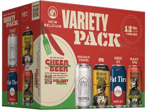 Order New Belgium Variety Pack - 12x 12oz Cans food online from Goody Goody Liquor store, Houston on bringmethat.com