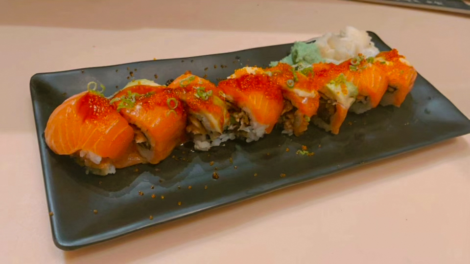 Order Salmon Lover Special Roll food online from Ichi Ni San Sushi store, San Francisco on bringmethat.com