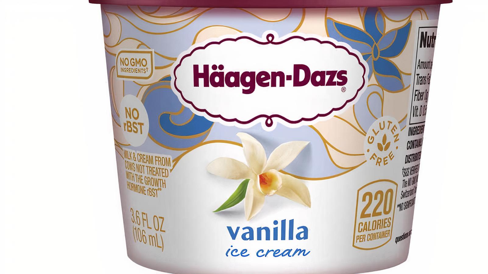 Order Haagen-Dazs Ice Cream Vanilla 3.6 oz food online from Just Wings store, Chino Hills on bringmethat.com