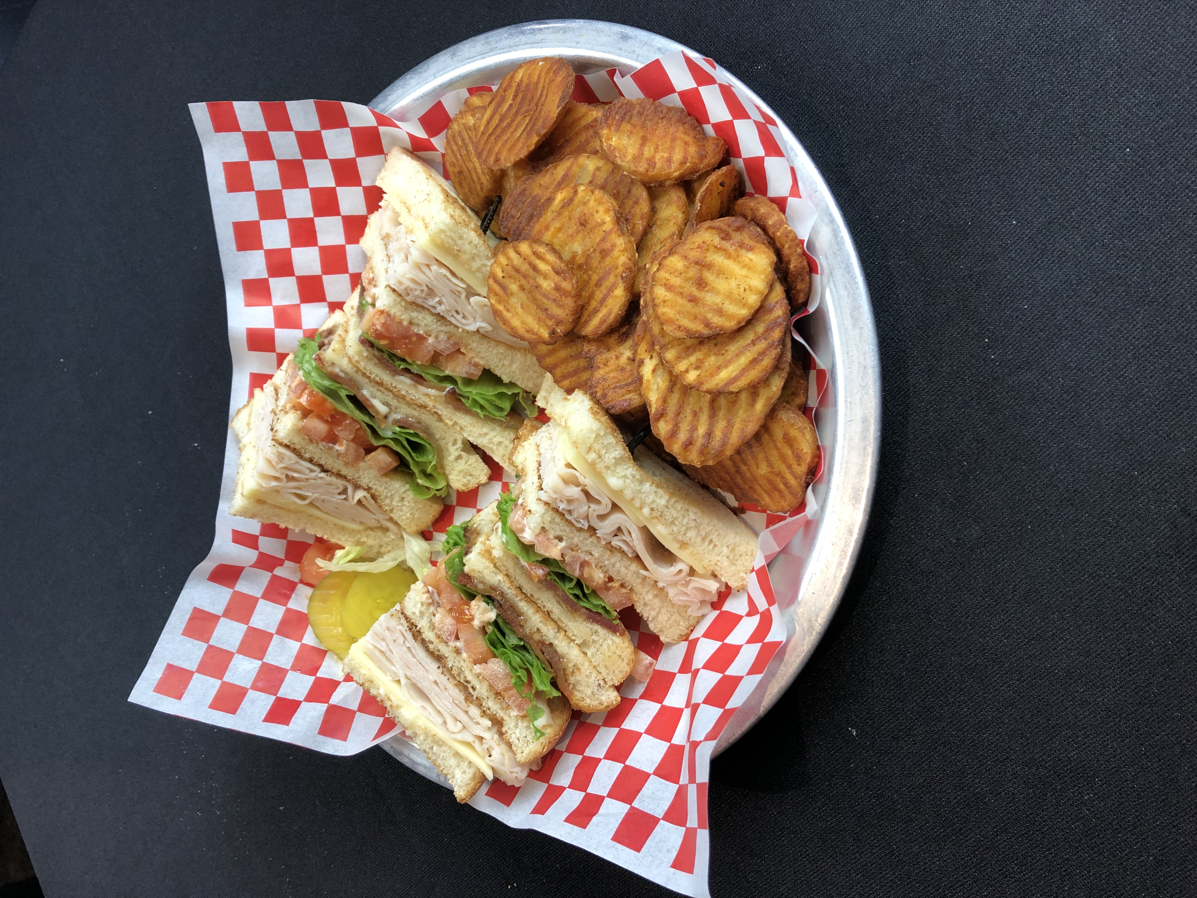 Order Traditional Club Sandwich food online from Peanut Farm store, Anchorage on bringmethat.com