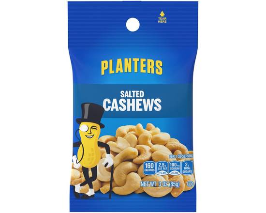 Order Planters Cashews Salted 3oz food online from Rocket store, Inglewood on bringmethat.com