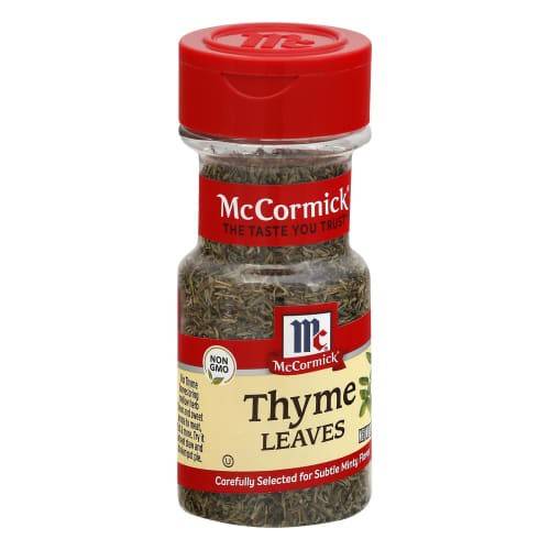 Order McCormick · Thyme Leaves (0.8 oz) food online from Winn-Dixie store, Anniston on bringmethat.com