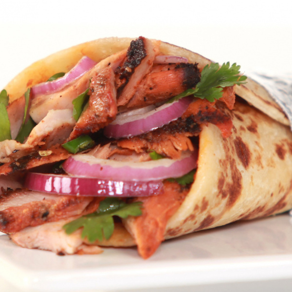 Order Pork BBQ Wrap food online from Pizza Italia store, North Hollywood on bringmethat.com