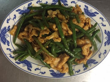 Order 80. String Bean Chicken food online from Dongs Szechuan Village store, Springfield on bringmethat.com