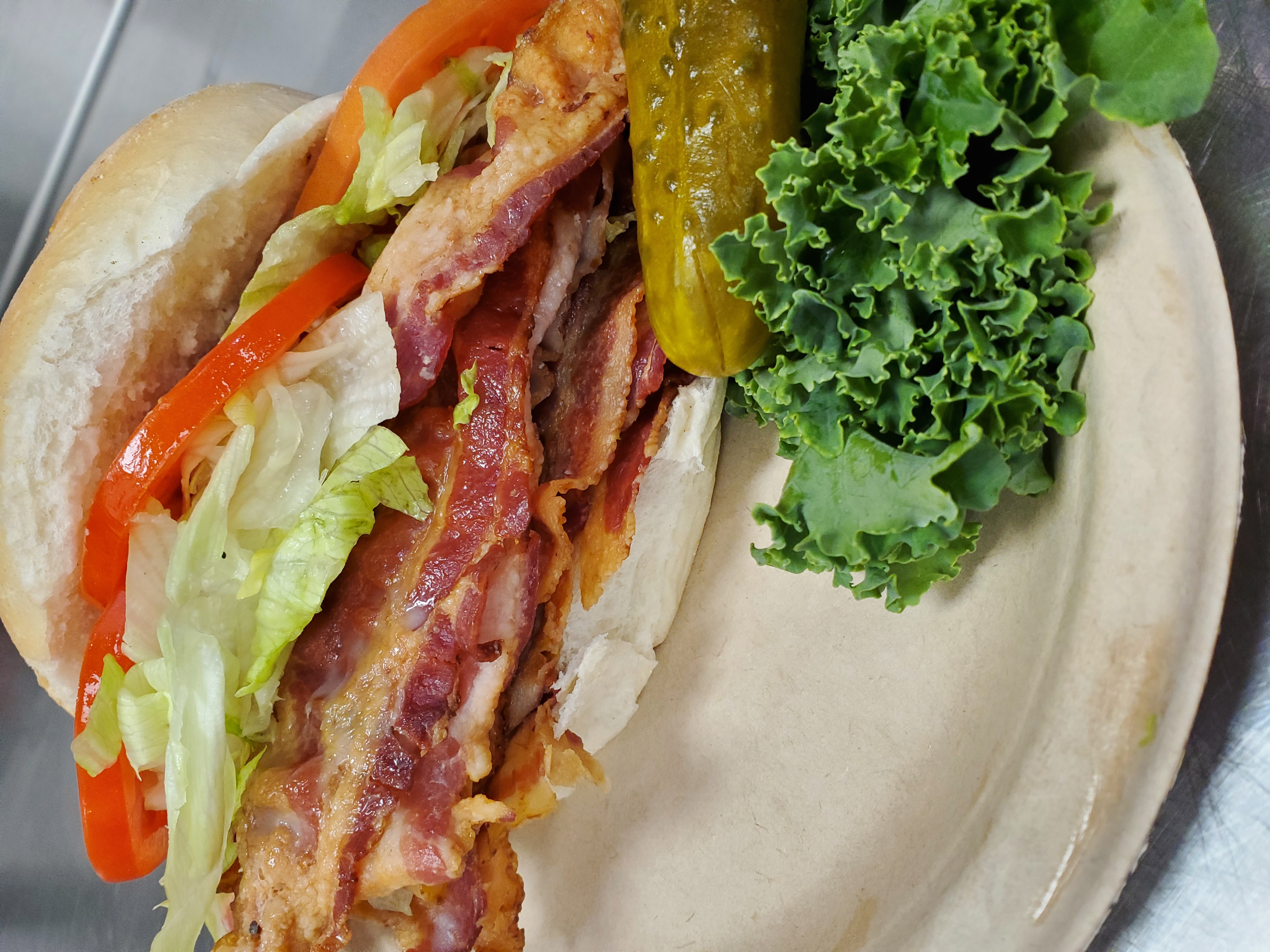 Order BLT Sandwich food online from Long Island Bagel Cafe store, Nesconset on bringmethat.com