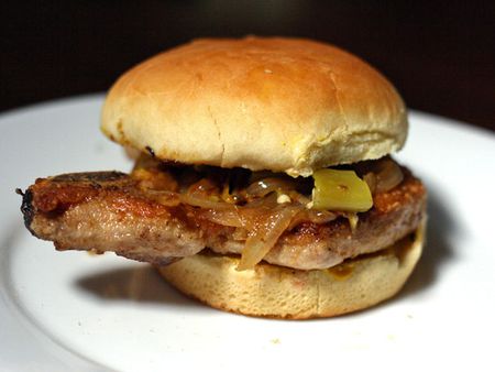 Order 23b. Fried pork chop sandwich food online from Fu Man Lou store, Philadelphia on bringmethat.com