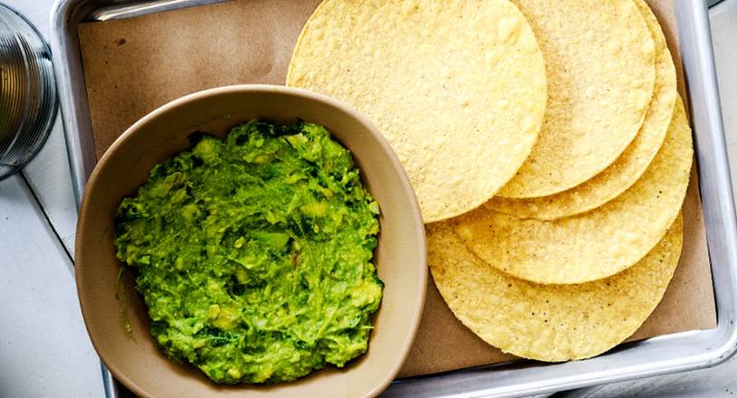 Order large guacamole + chips food online from Bartaco store, King of Prussia on bringmethat.com