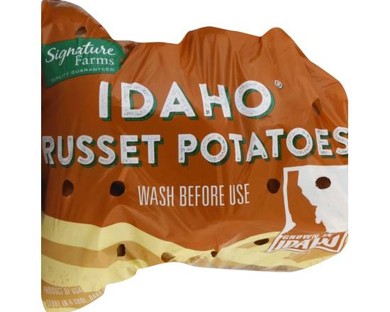 Order Signature Farms · Idaho Russet Potatoes (5 lbs) food online from Albertsons Express store, Yuma on bringmethat.com