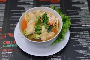 Order 11. Wonton Soup food online from Miko Thai Kitchen store, Hudson on bringmethat.com