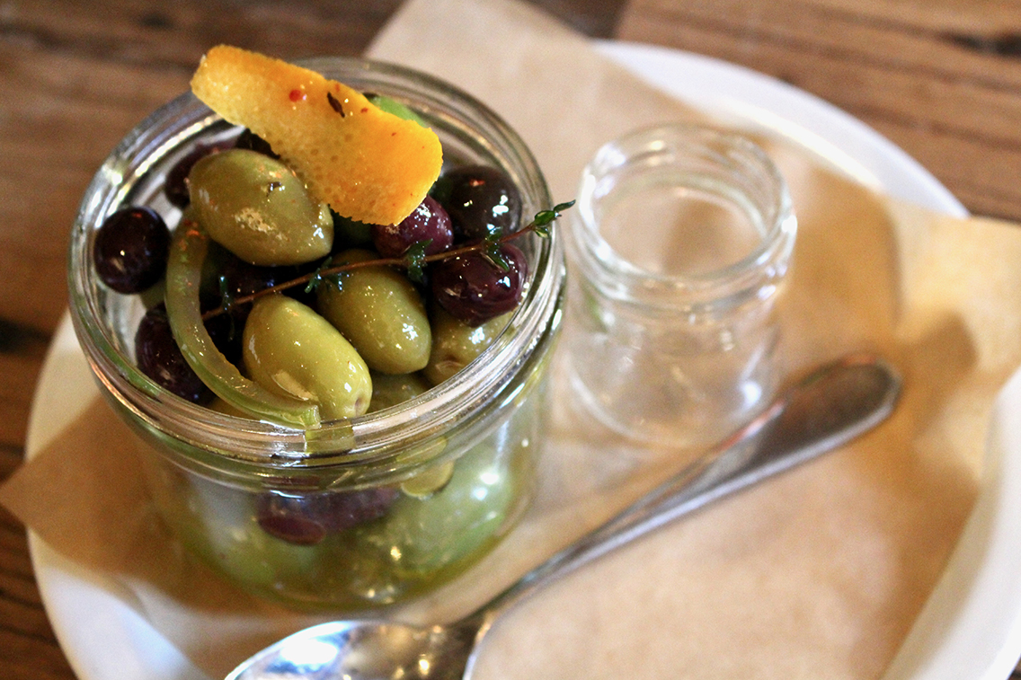 Order Marinated Olives food online from The Local Peasant store, Woodland Hills on bringmethat.com
