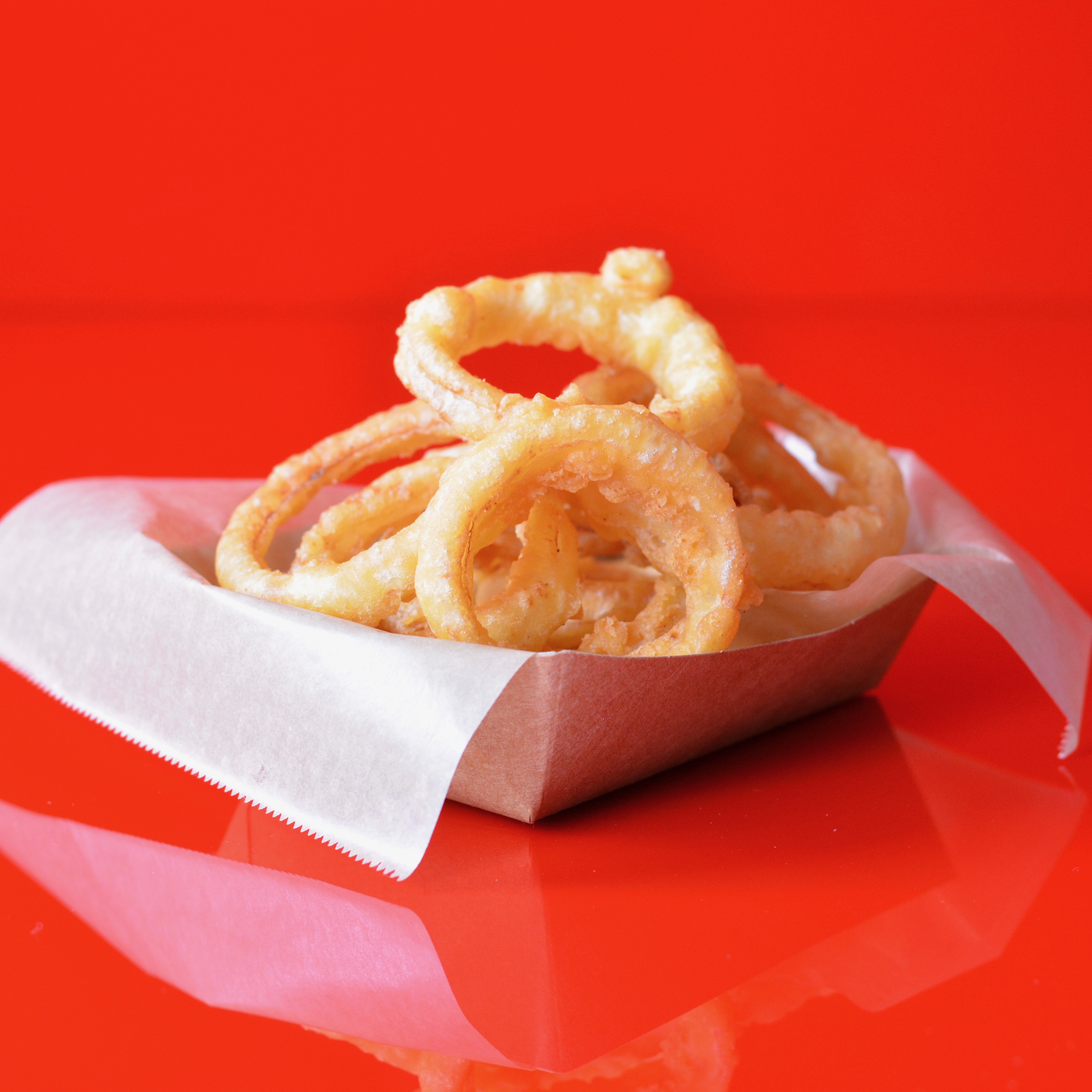 Order Crispy Onion Rings food online from Super Smash Burgers store, Foothill Ranch on bringmethat.com