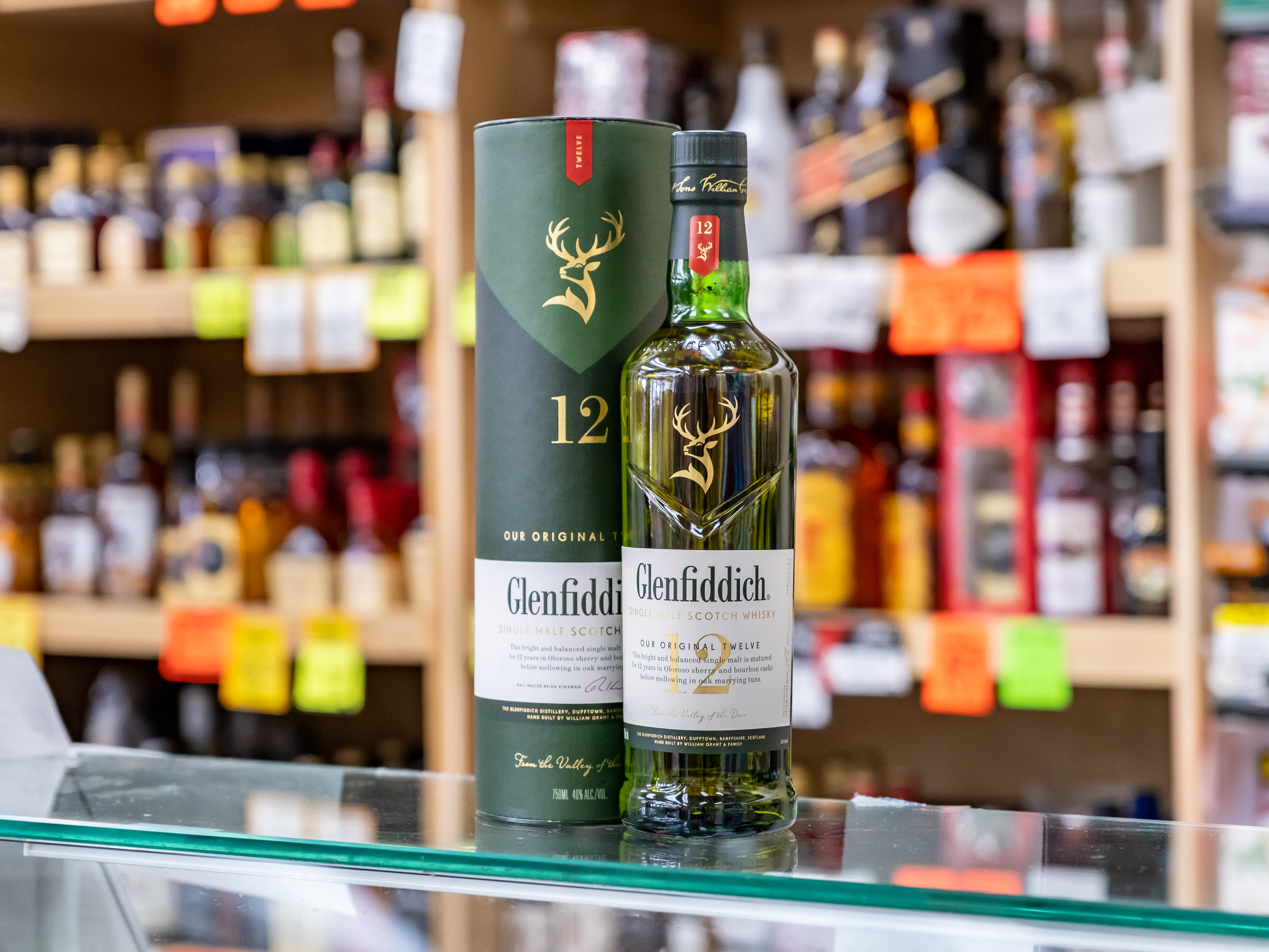 Order Glenfiddich 12 Year Old Single Malt Scotch Whisky food online from Circle S Food Store store, Orange on bringmethat.com