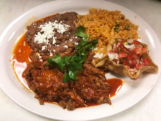 Order Beef Barbacoa Entree food online from Mexican Republic store, Forest Park on bringmethat.com