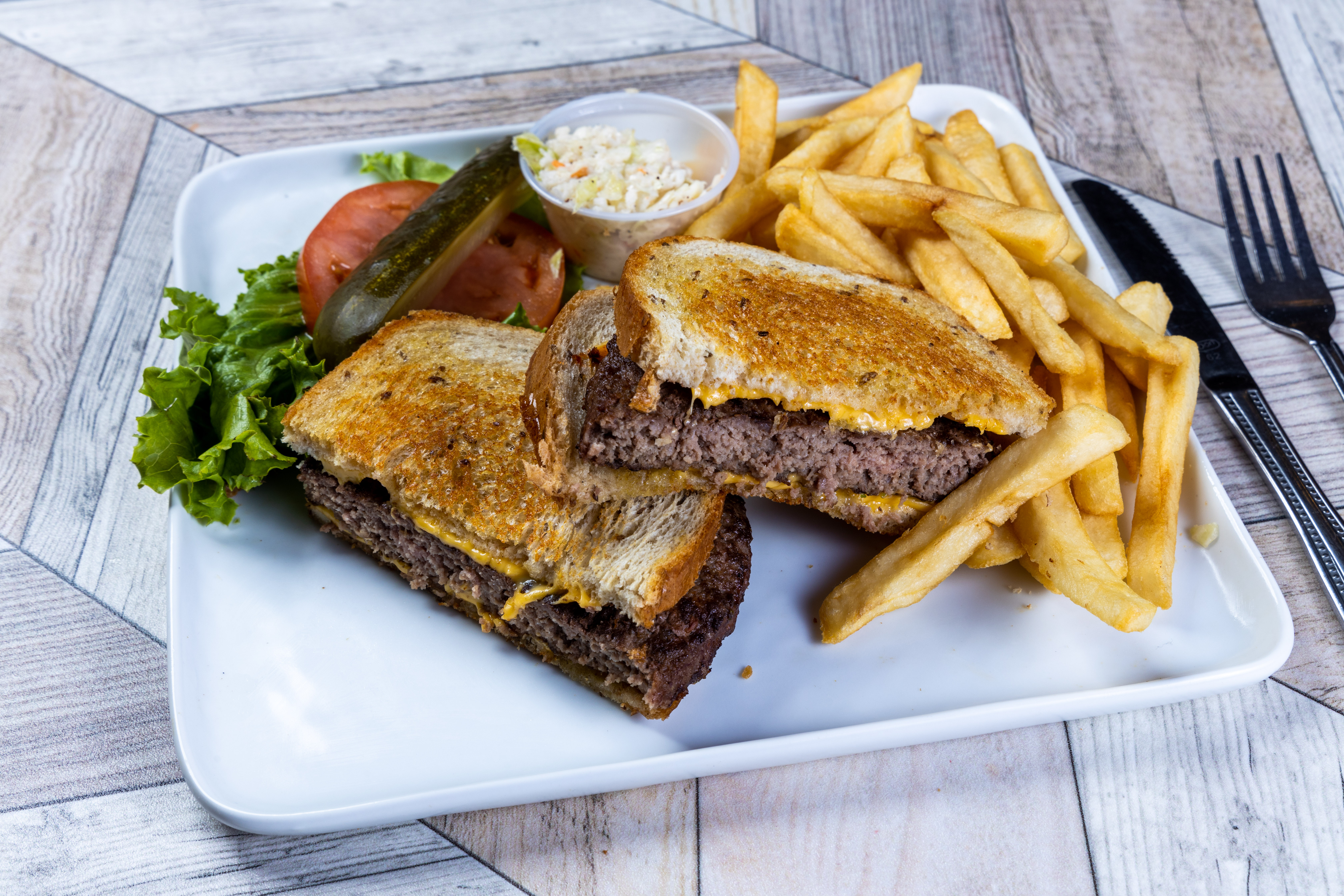 Order Patty Melt food online from Top View Restaurant store, Chicago on bringmethat.com