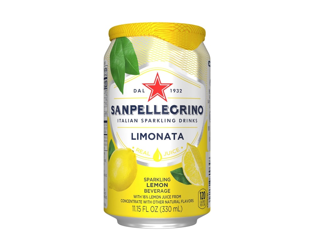 Order Pellegrino Sparkling- Juice Limonata food online from Mas Veggies Vegan Taqueria store, Encino on bringmethat.com