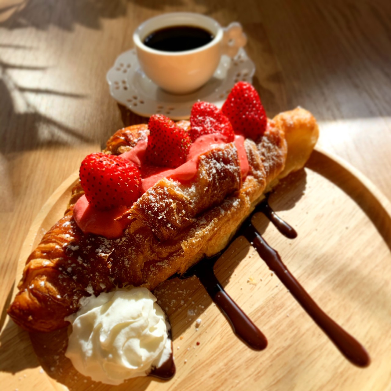 Order Strawberry Croissant Special food online from Sweeteria store, Silver Spring on bringmethat.com