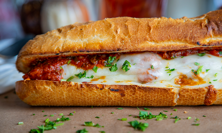 Order Chicken Parmesan Sandwich food online from Rocco's Pizzeria store, Austin on bringmethat.com