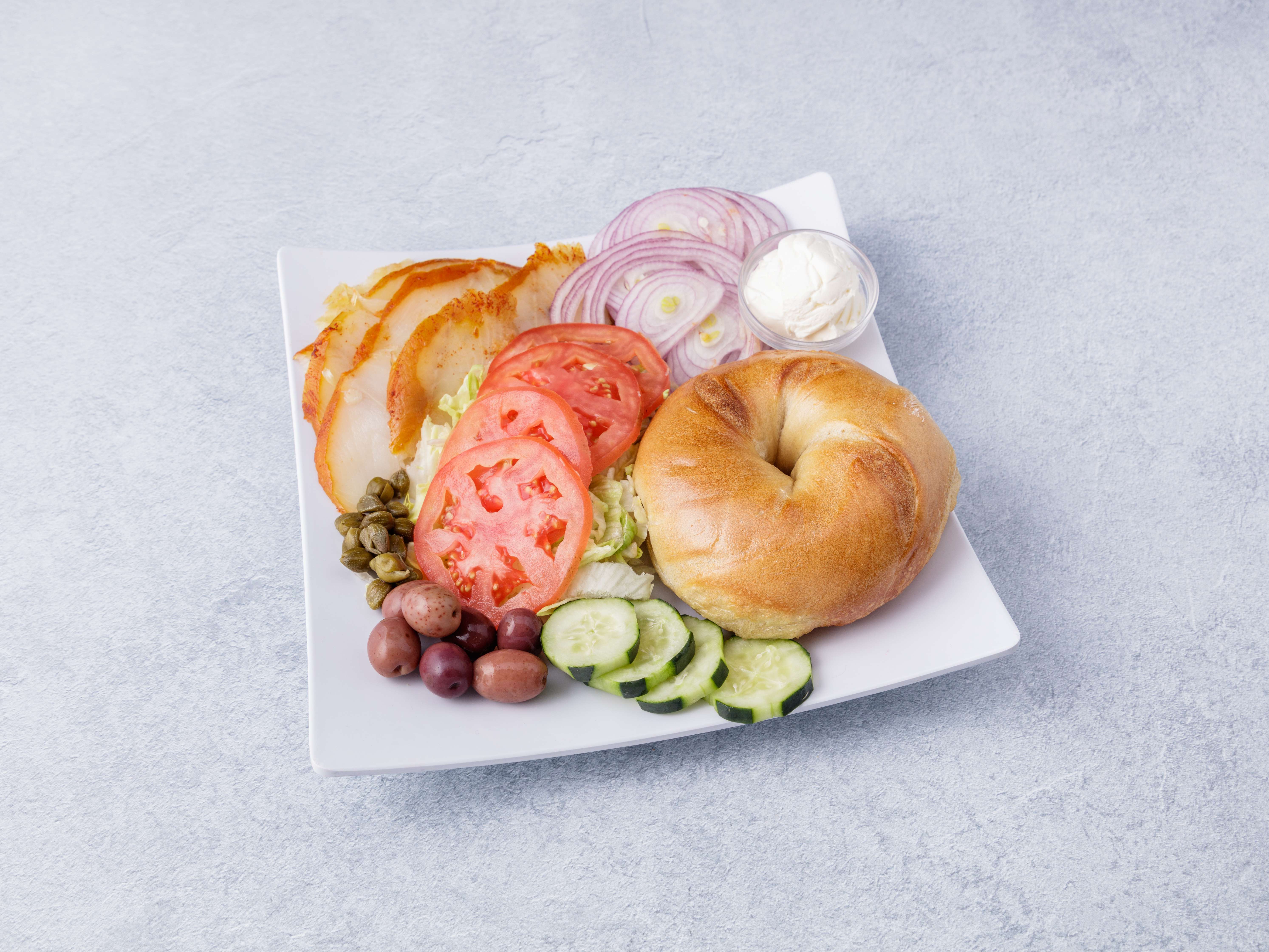 Order Smoked Sable Platter food online from Pick a Bagel store, New York on bringmethat.com