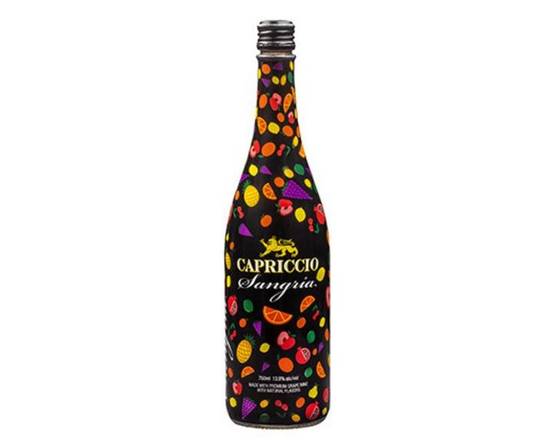Order Capriccio Red, 750mL bubbly sangria (14.0% ABV) food online from Mill Basin Wine & Liquor store, Brooklyn on bringmethat.com