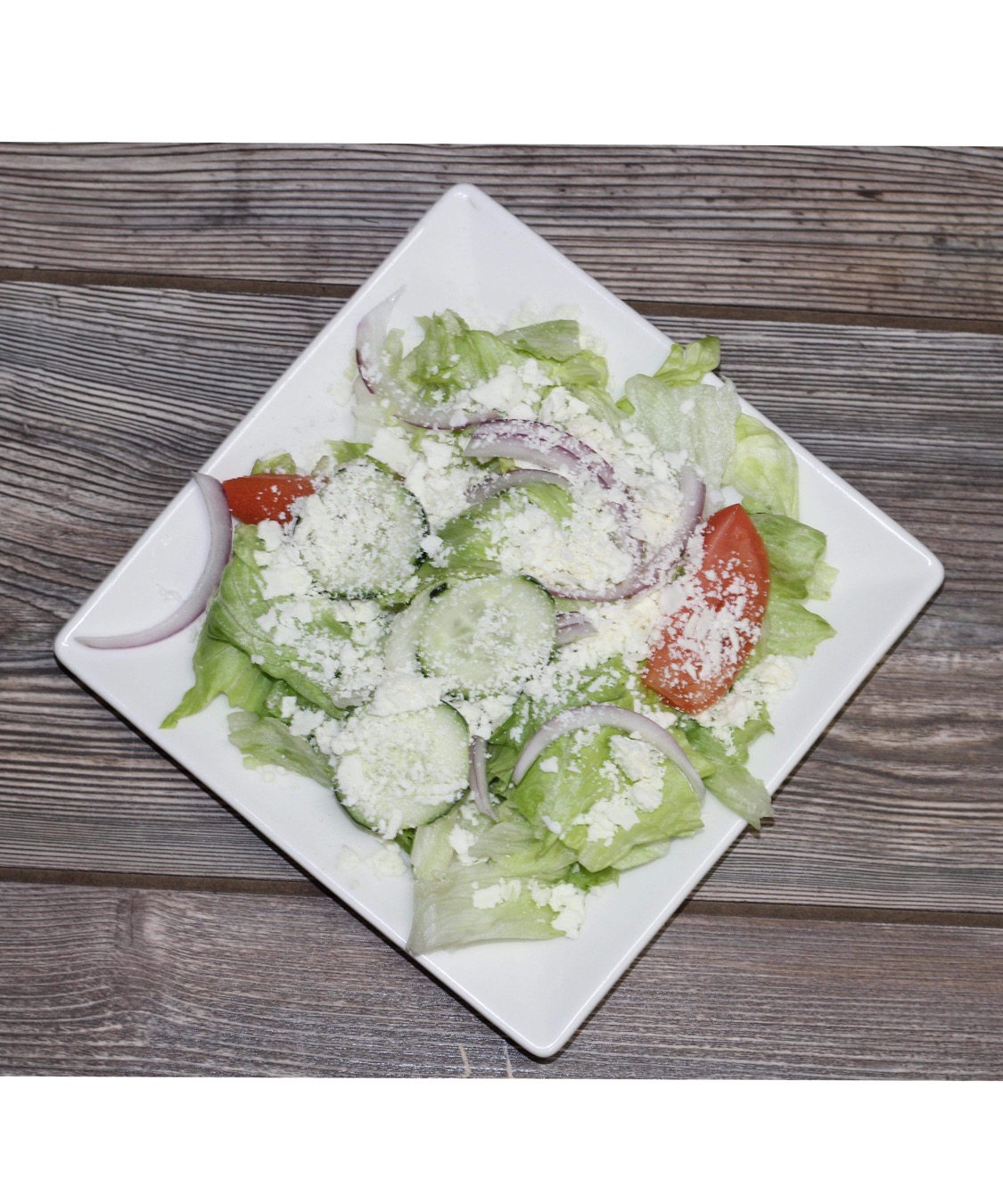 Order Greek Salad food online from Sams Gyros store, Indianapolis on bringmethat.com