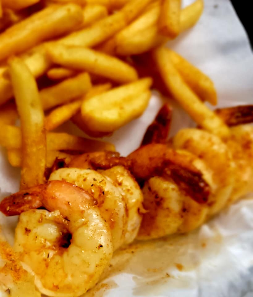 Order 8 pc grilled Jumbo Shrimp food online from Shrimps Fish And Chicken store, Hobart on bringmethat.com
