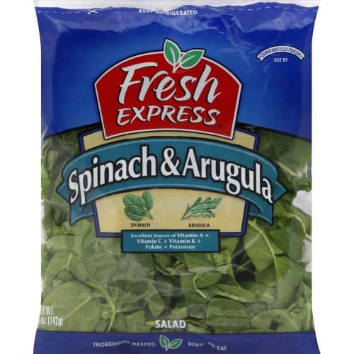 Order Fresh Express · Spinach & Arugula Salad (5 oz) food online from Safeway store, Redwood City on bringmethat.com