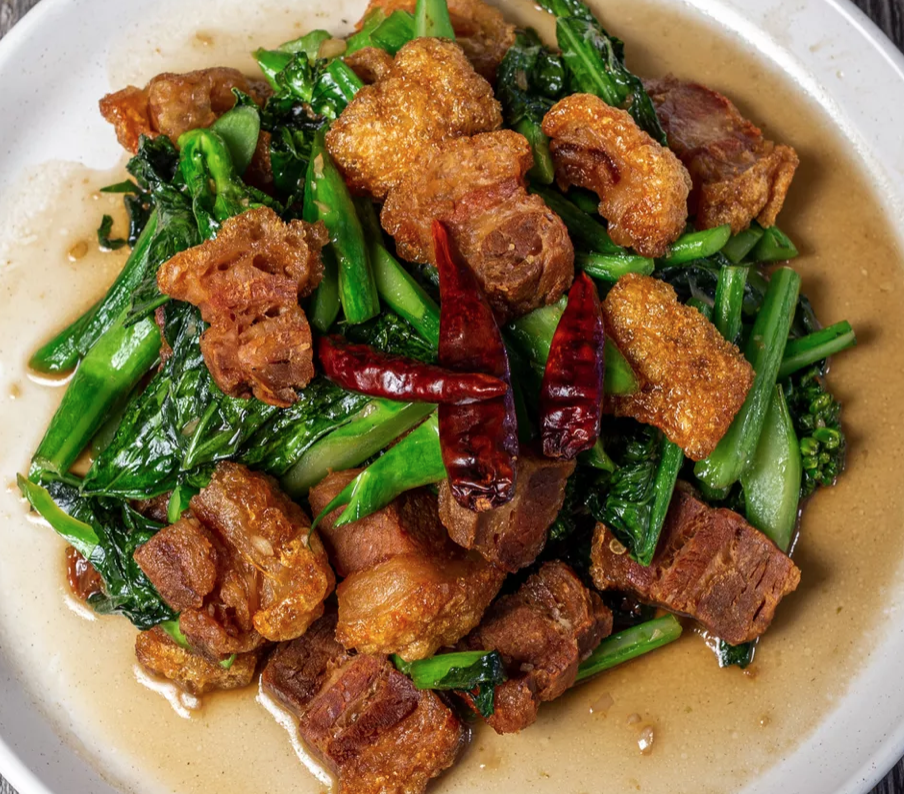 Order Chinese broccoli Stir- fried food online from Sriracha Thai Restaurant store, Carson on bringmethat.com