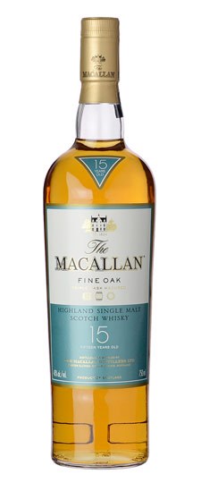 Order Macallan 15 Year Fine Oak Single Malt Scotch Whisky 750 ml. food online from Mirage Wine & Liquor store, Palm Springs on bringmethat.com