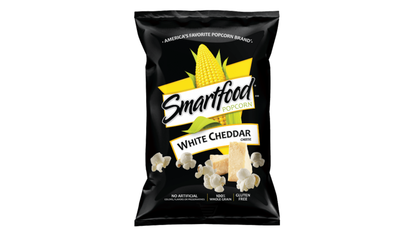Order SmartFood White Cheddar Popcorn 2.25oz Bag food online from Village Liquor store, Lancaster on bringmethat.com