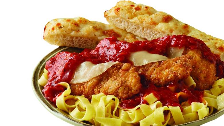 Order Chicken Parmigiana Pasta food online from Papa Gino's store, Leominster on bringmethat.com