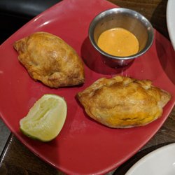 Order Two Vegetarian Empanadas with Huacatay sauce food online from Lima store, Concord on bringmethat.com