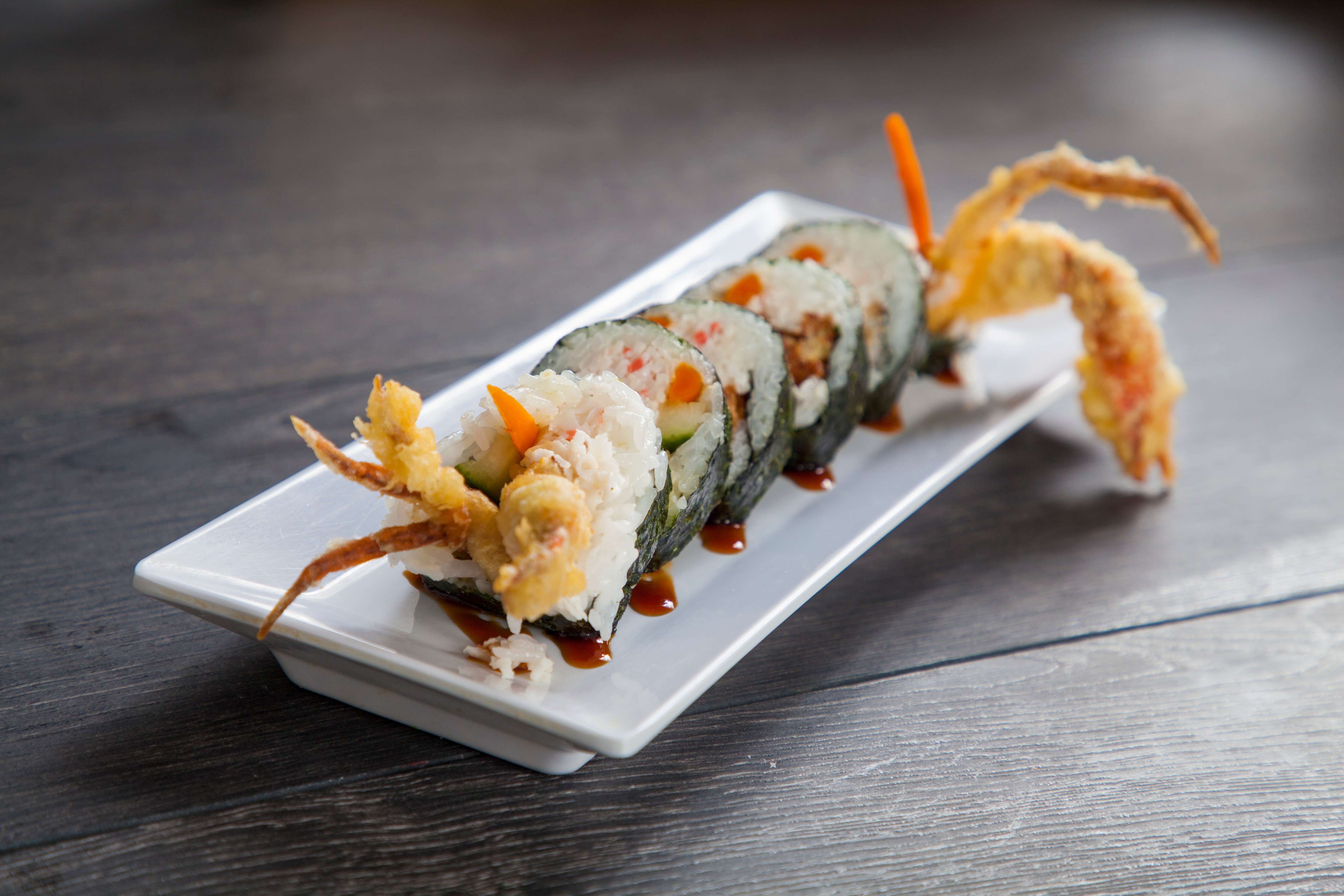 Order Spider Roll food online from Ozen Sushi store, Cypress on bringmethat.com