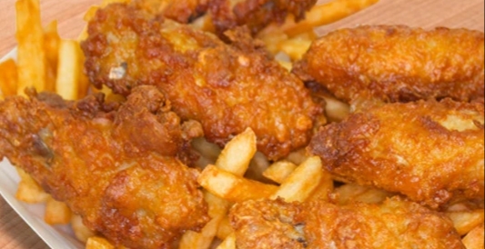 Order Chicken Wings with Fries food online from Taiz Mini Market store, Mount Vernon on bringmethat.com