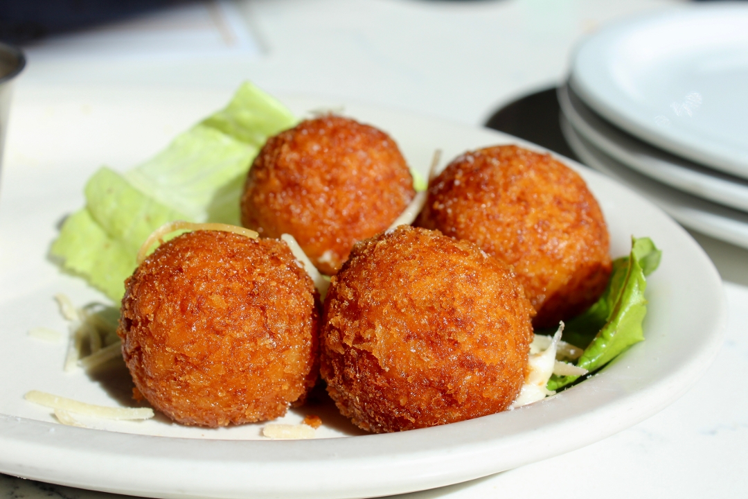 Order FRIED RISOTTO BALLS food online from Little Duck Diner store, Savannah on bringmethat.com