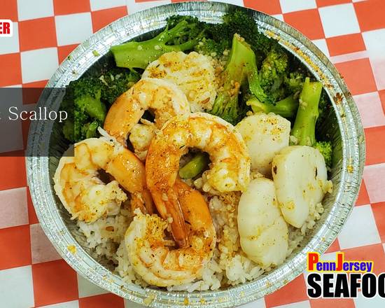 Order Broiled Shrimps &d Scallops food online from pj seafood store, Pennsauken on bringmethat.com