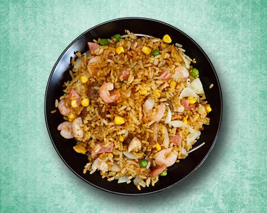 Order Wok Tossed Shrimp Rice food online from Curry Wok store, Louisville-Jefferson County on bringmethat.com